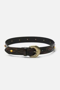 Dangerfield NZ - Amber Bead Belt - black