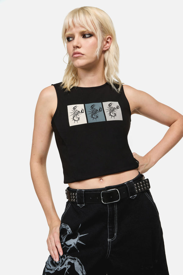 Dangerfield NZ - Scorpion Stud Belt - black