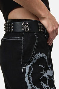 Dangerfield NZ - Scorpion Stud Belt - black