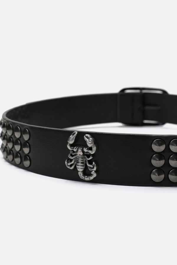 Dangerfield NZ - Scorpion Stud Belt - black