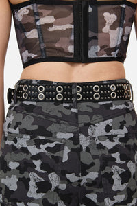 Dangerfield NZ - Eyelet & Small Stud Belt - black