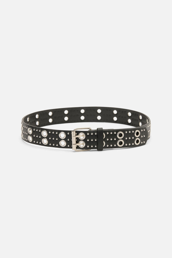 Dangerfield NZ - Eyelet & Small Stud Belt - black