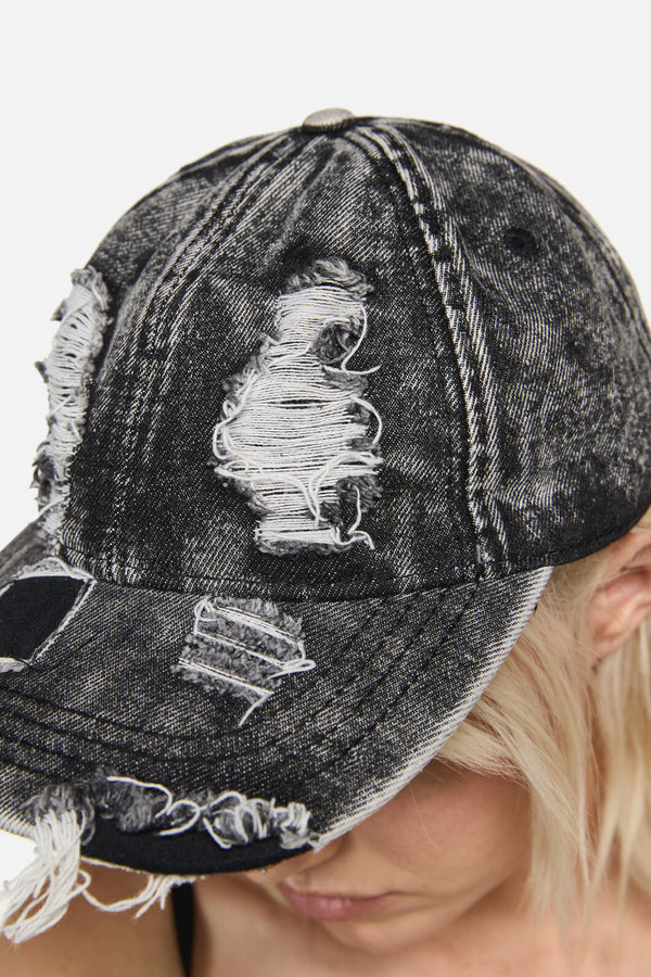 Dangerfield NZ - Heavily Distressed Cap - black