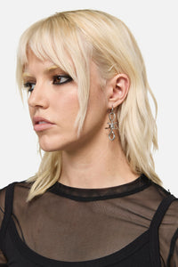 Dangerfield NZ - Barbed Charm Sleepers - silver