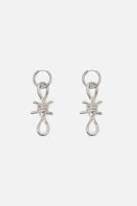 Dangerfield NZ - Barbed Charm Sleepers - silver