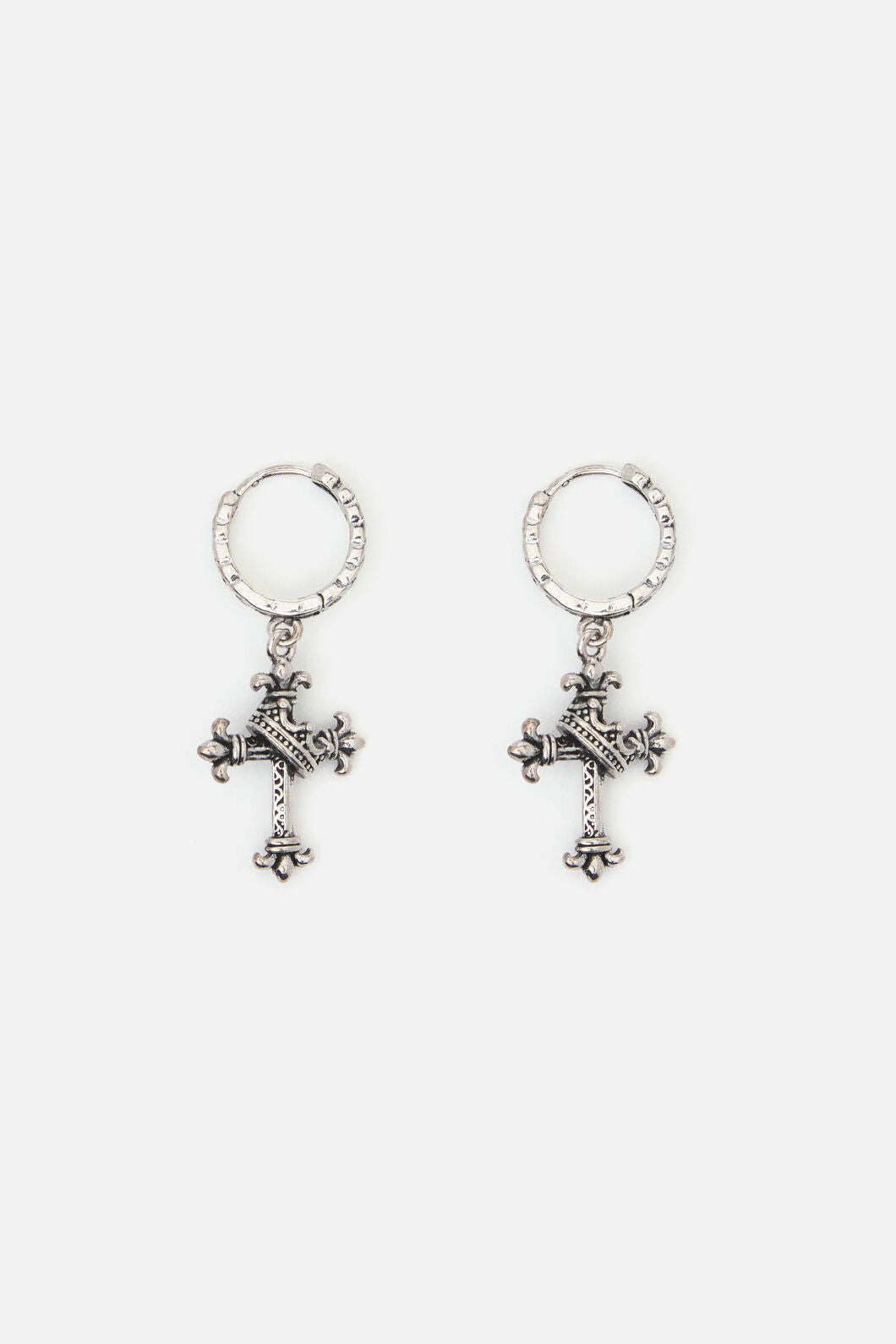 Dangerfield NZ - Chain Sleeper & Cross Earrings - silver