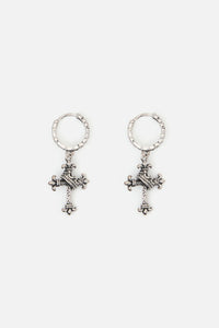 Dangerfield NZ - Chain Sleeper & Cross Earrings - silver