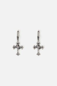 Dangerfield NZ - Chain Sleeper & Cross Earrings - silver