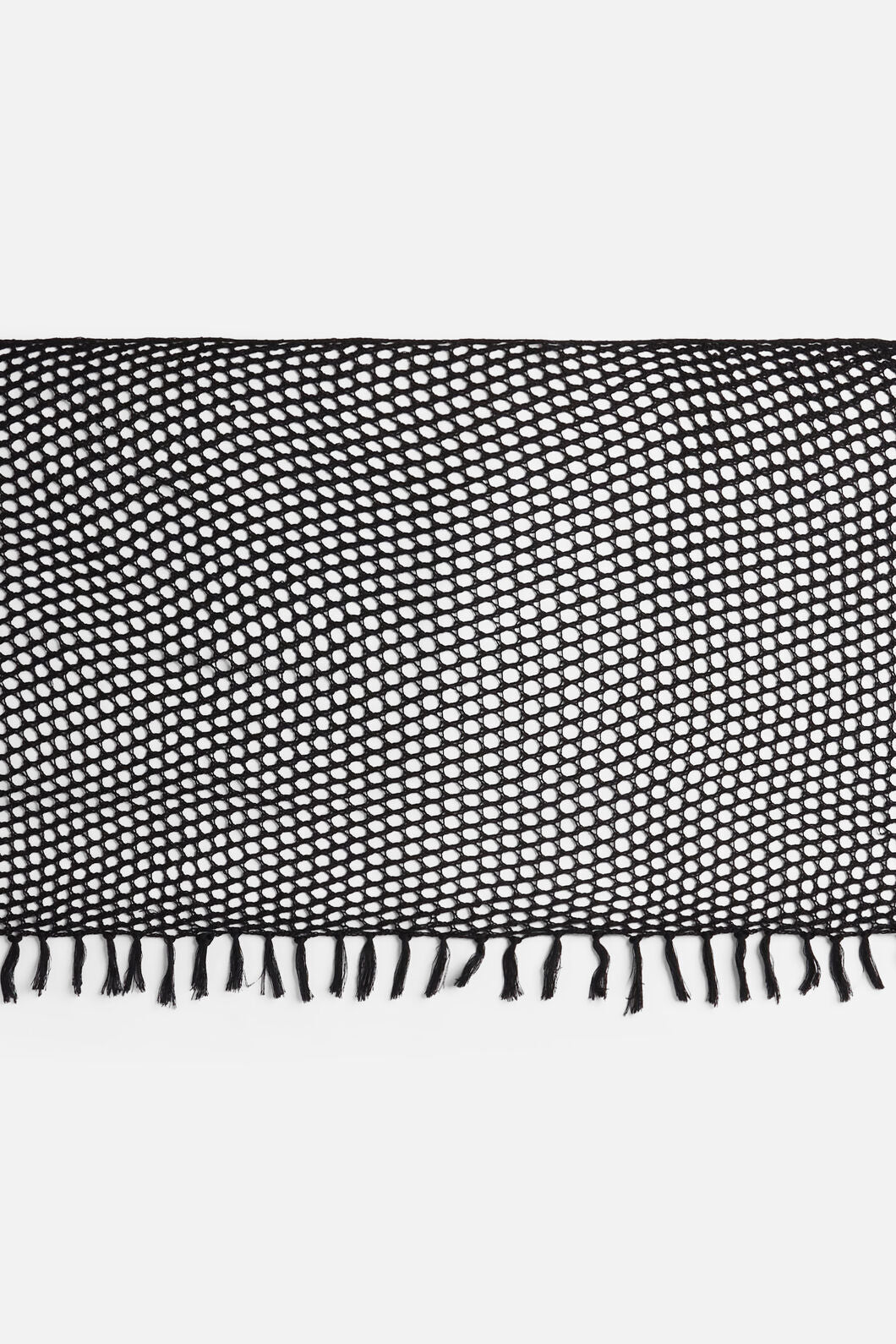 Dangerfield NZ - Knitted Tassel Beach Scarf - black