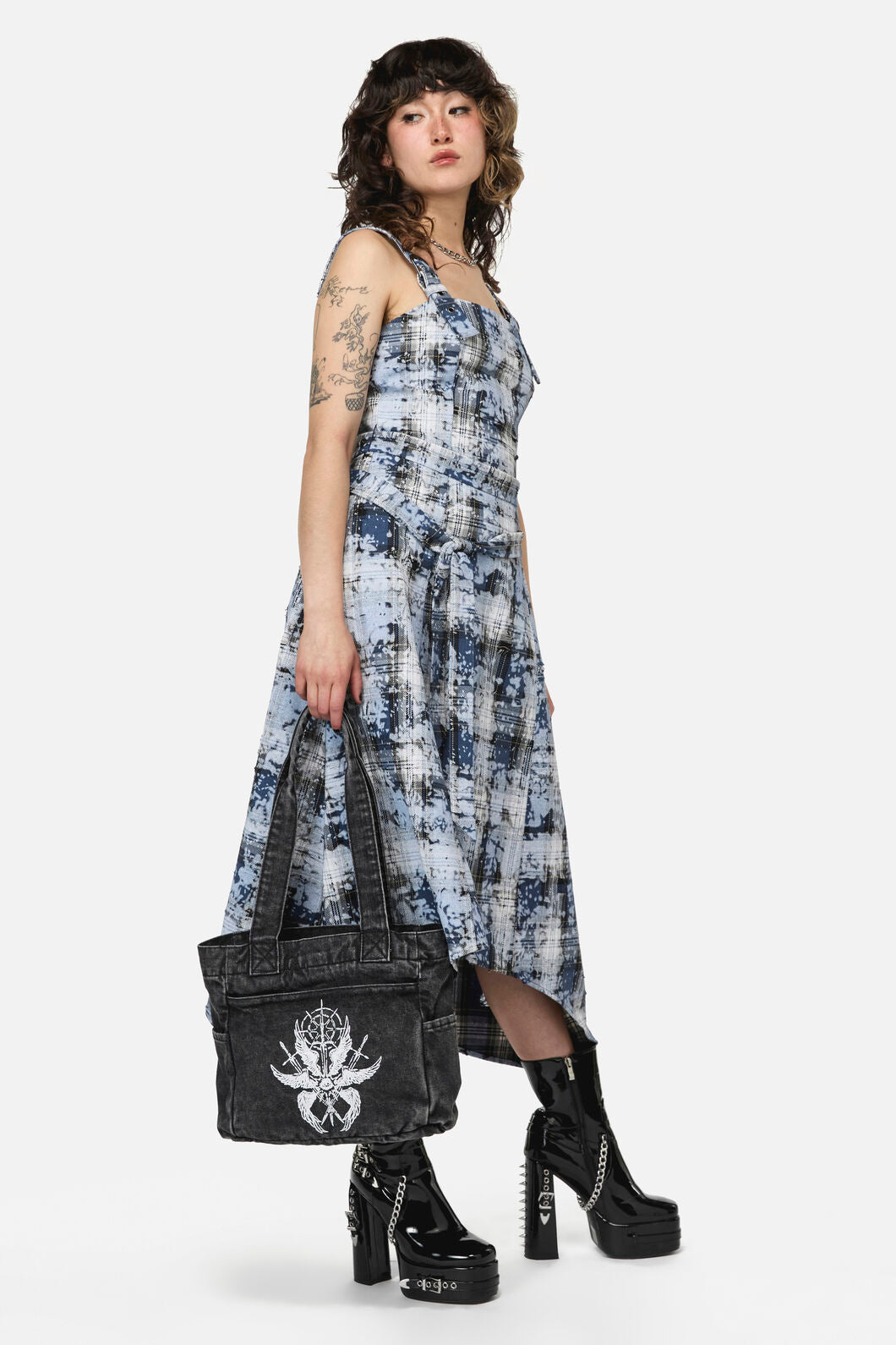 Dangerfield NZ - Divination Printed Canvas Bag - black