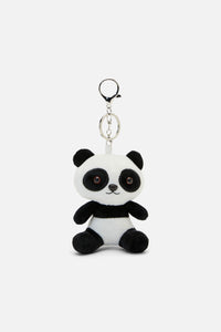 Dangerfield NZ - Panda Plush Bag Charm - black-white