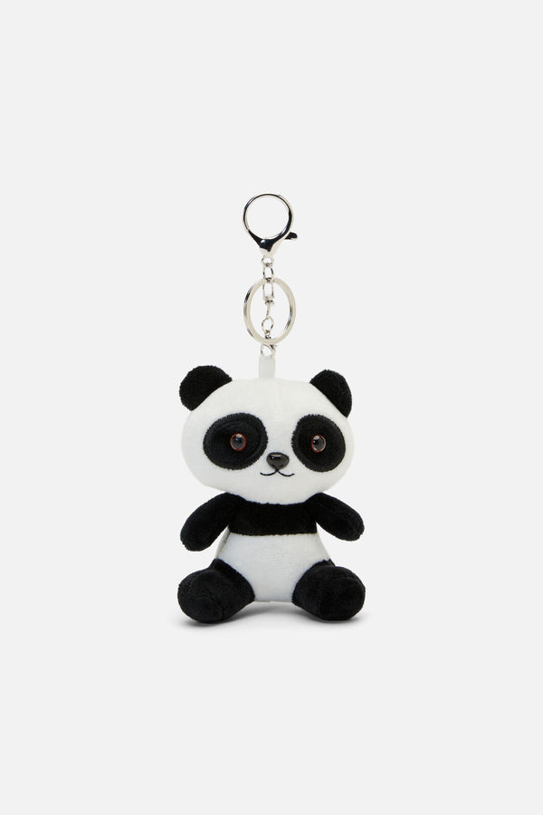 Dangerfield NZ - Panda Plush Bag Charm - black-white