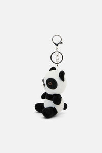 Dangerfield NZ - Panda Plush Bag Charm - black-white