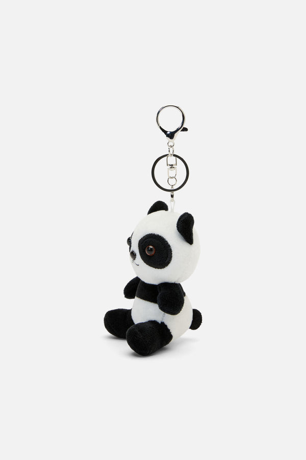 Dangerfield NZ - Panda Plush Bag Charm - black-white