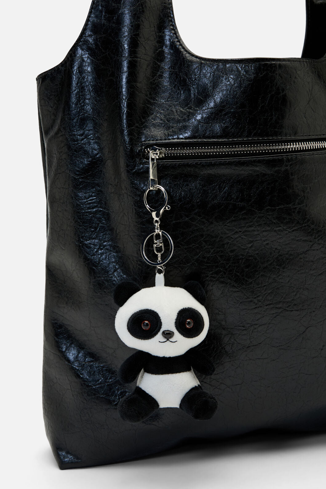 Dangerfield NZ - Panda Plush Bag Charm - black-white
