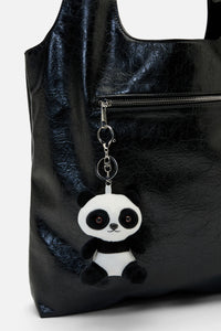Dangerfield NZ - Panda Plush Bag Charm - black-white