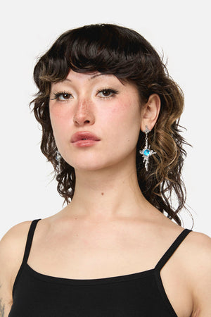 Dangerfield NZ - Melting Stars Earrings - silver