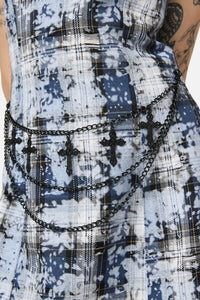 Dangerfield NZ - Black Crosses Jean Chain - black