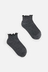 Dangerfield NZ - Grey Spot Ankle Frill Socks - grey
