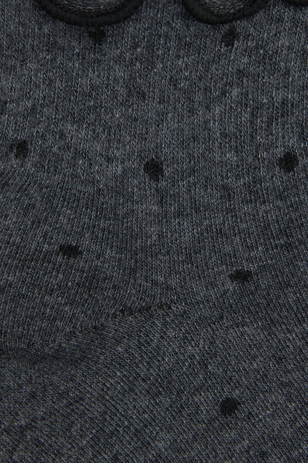 Dangerfield NZ - Grey Spot Ankle Frill Socks - grey