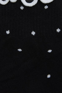 Dangerfield NZ - Black Spot Ankle Frill Socks - black