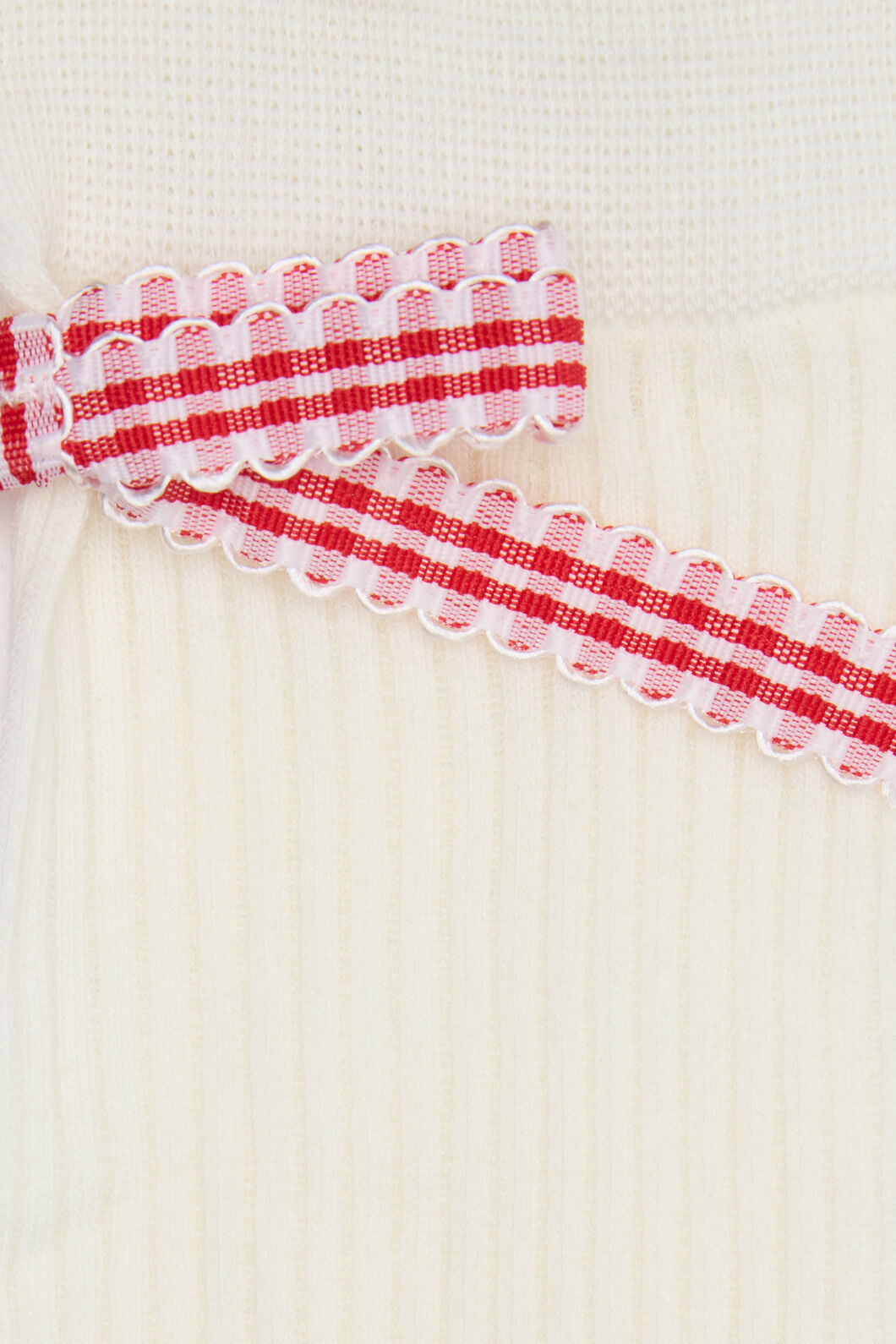 Dangerfield NZ - White Rib Socks with Bow - white