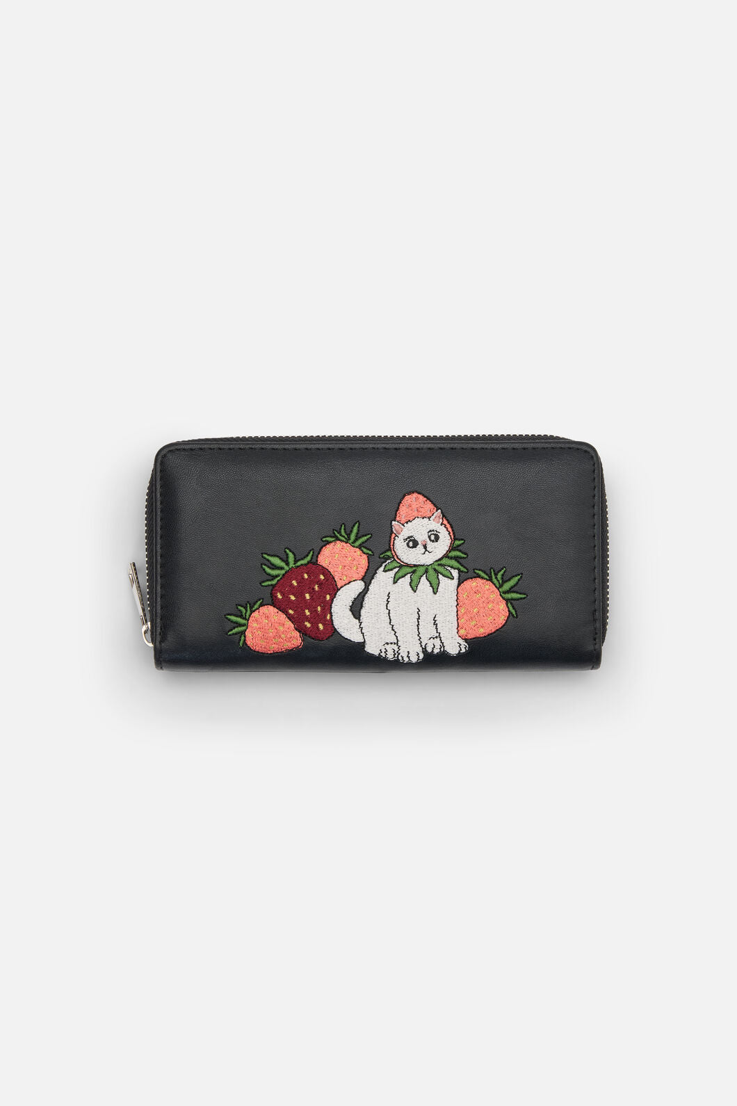 Dangerfield NZ - Strawberry Cat Wallet - black