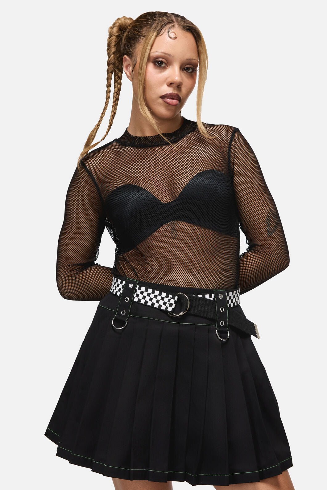 Dangerfield NZ - Black RacingSquaresCanvasBelt - black