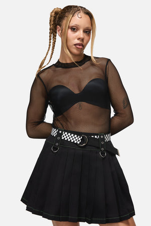 Dangerfield NZ - Black RacingSquaresCanvasBelt - black
