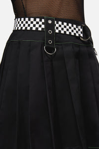Dangerfield NZ - Black RacingSquaresCanvasBelt - black