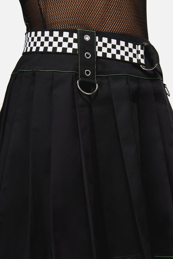 Dangerfield NZ - Black RacingSquaresCanvasBelt - black