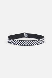 Dangerfield NZ - Black RacingSquaresCanvasBelt - black