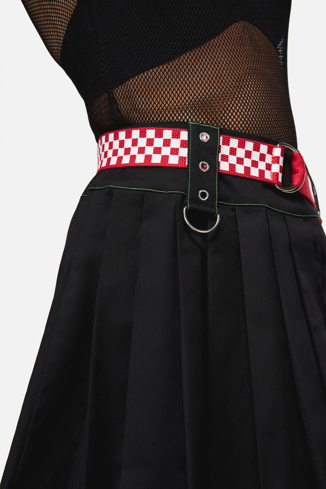 Dangerfield NZ - Red Racing Squares Canvas Belt - red