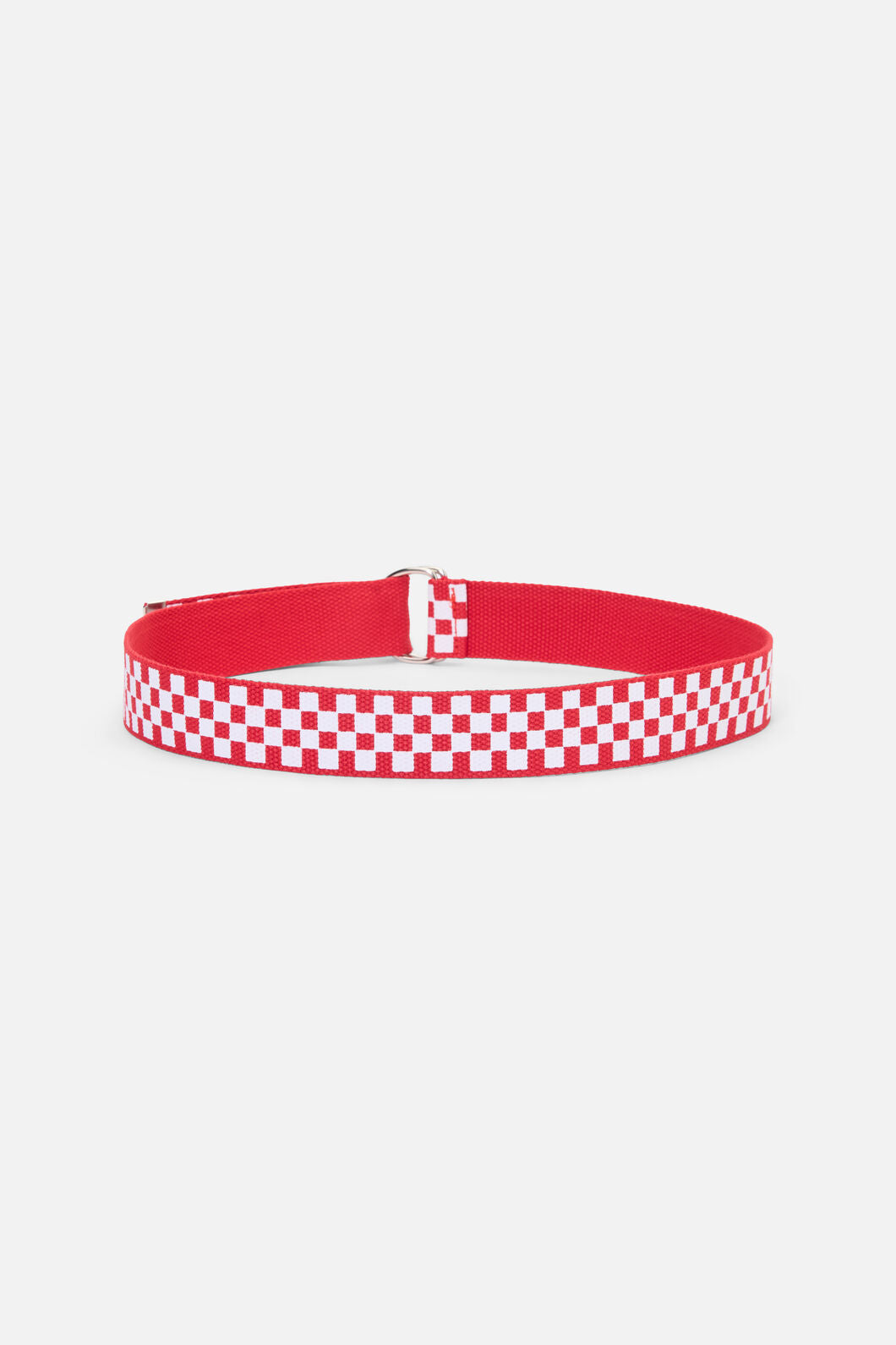 Dangerfield NZ - Red Racing Squares Canvas Belt - red