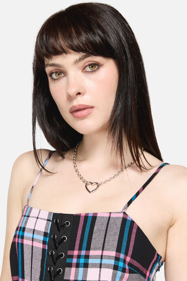 Dangerfield NZ - Hooked Heart Choker - silver