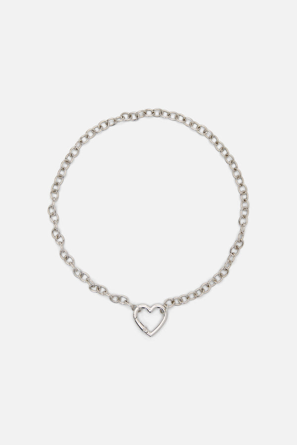 Dangerfield NZ - Hooked Heart Choker - silver