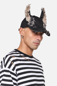 Dangerfield NZ - Distressed Ears Cap - black