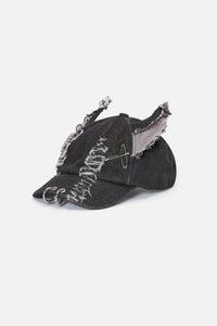 Dangerfield NZ - Distressed Ears Cap - black
