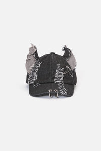 Dangerfield NZ - Distressed Ears Cap - black