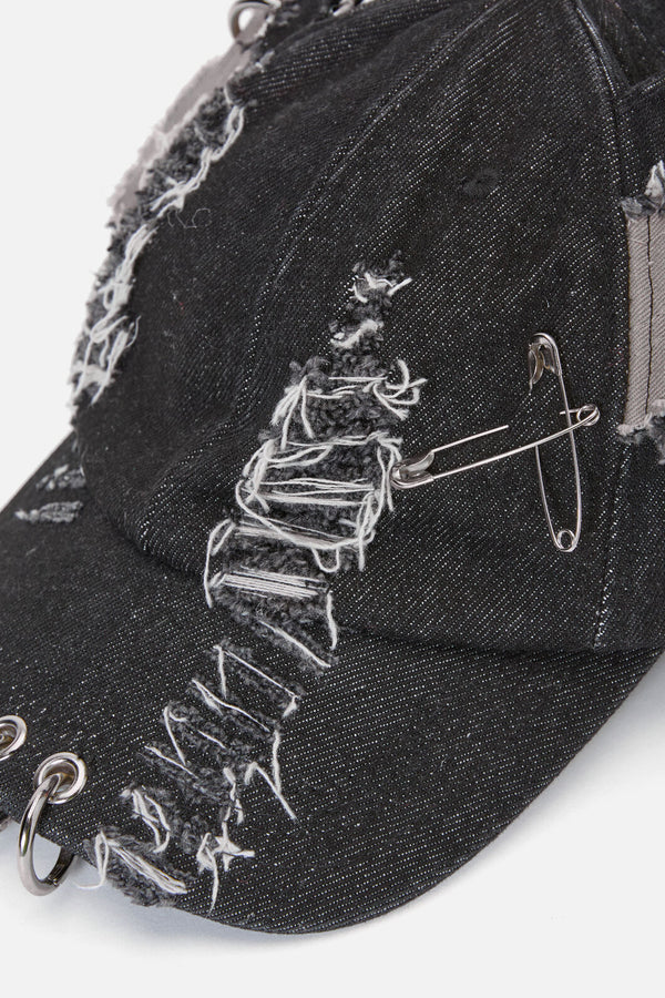 Dangerfield NZ - Distressed Ears Cap - black