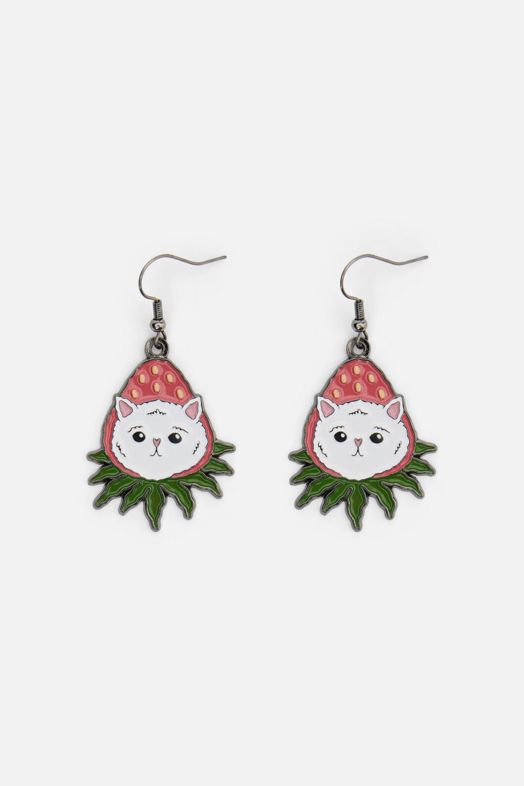 Dangerfield NZ - Strawberry Cat Earrings - multi