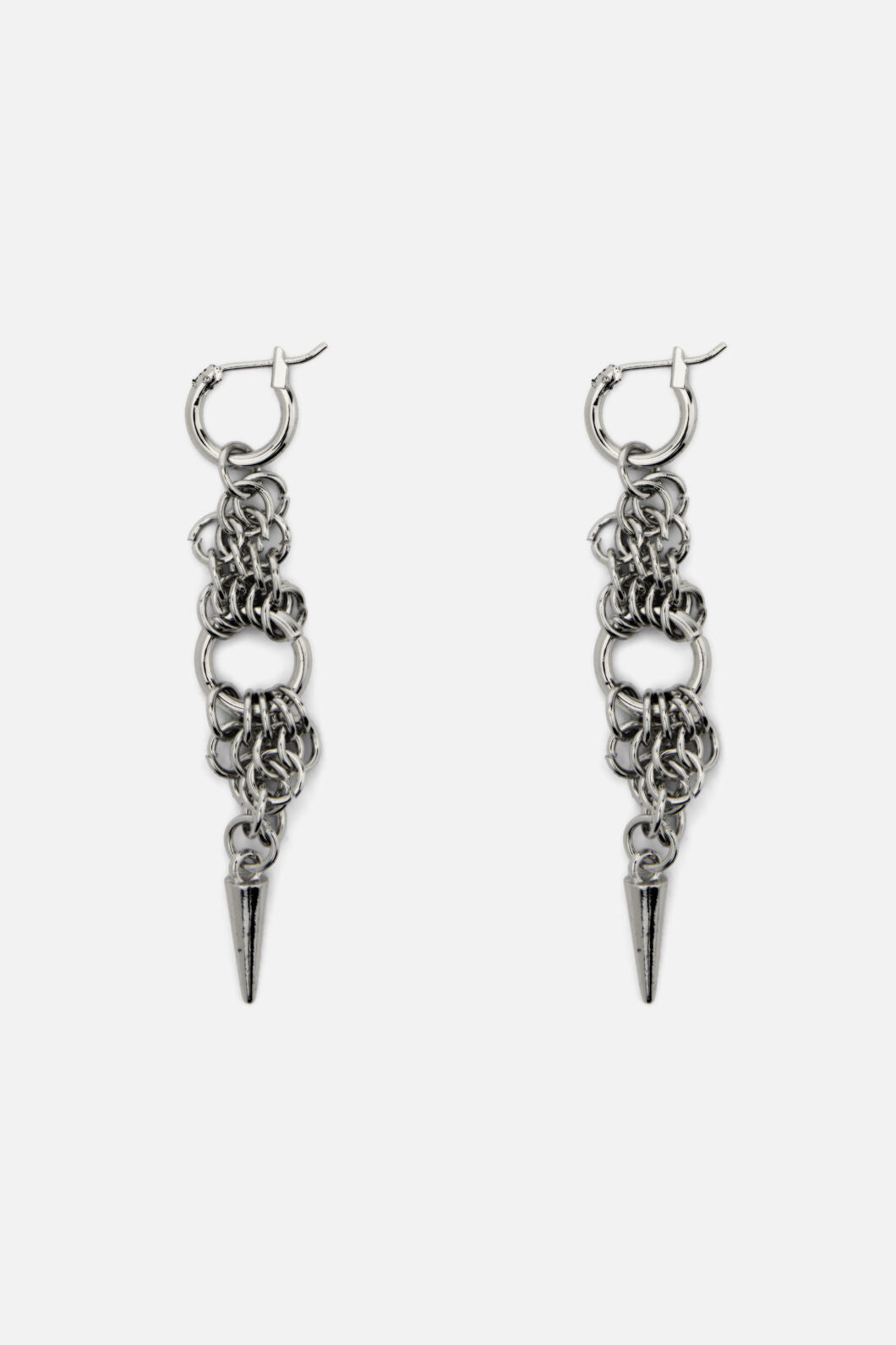 Dangerfield NZ - Chainmail Drop Earrings - silver