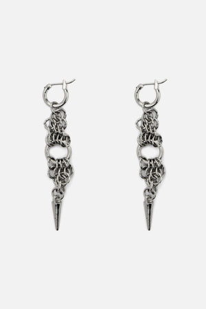 Dangerfield NZ - Chainmail Drop Earrings - silver