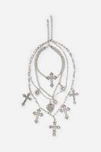 Dangerfield NZ - Crosses Necklace Set - silver