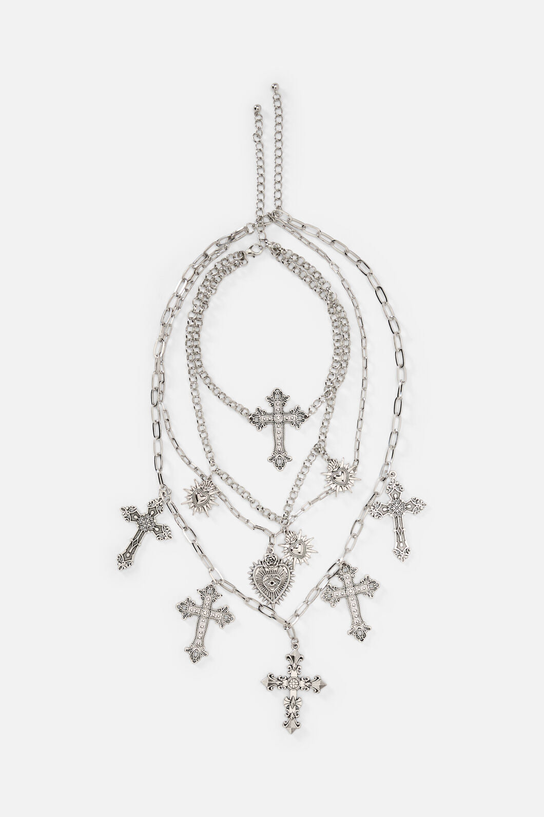 Dangerfield NZ - Crosses Necklace Set - silver