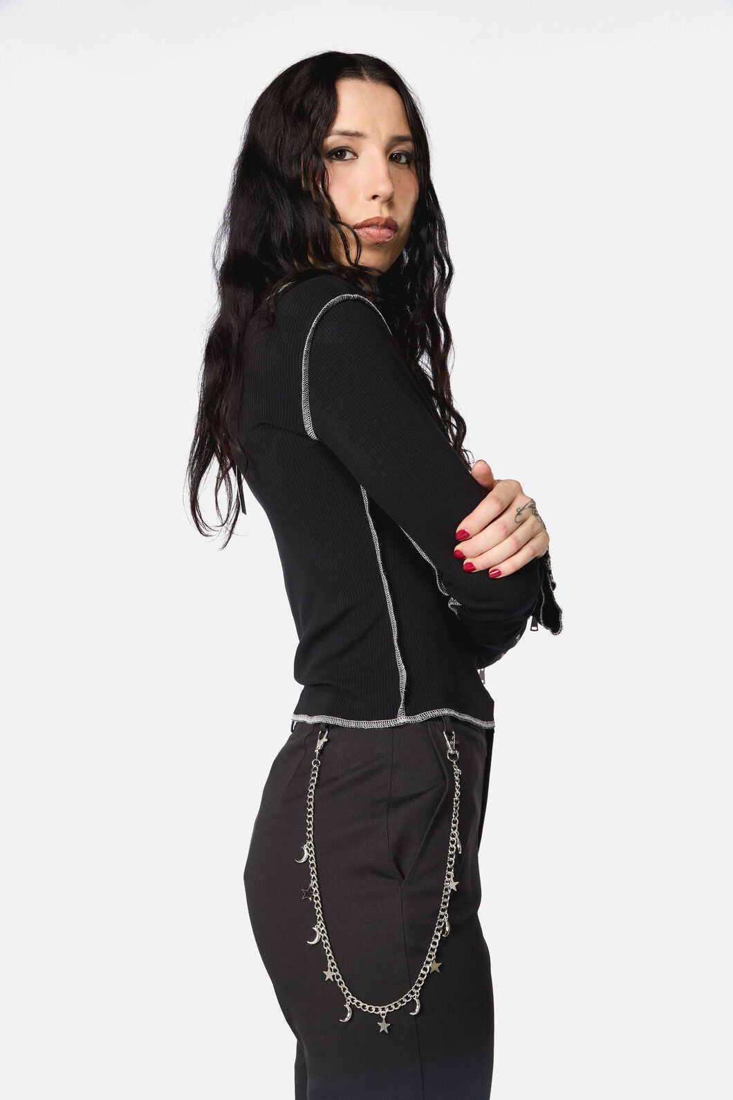 Dangerfield NZ - Stars & Moons Jean Chain - silver