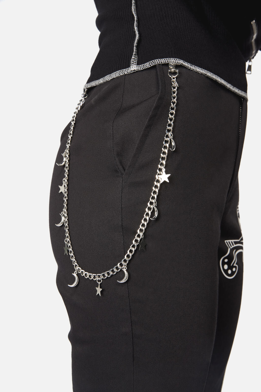 Dangerfield NZ - Stars & Moons Jean Chain - silver