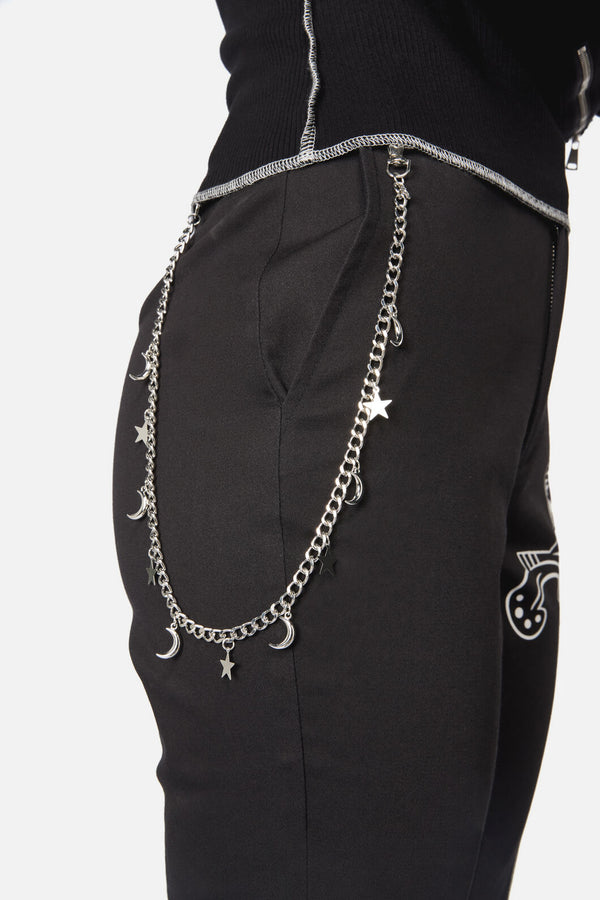Dangerfield NZ - Stars & Moons Jean Chain - silver