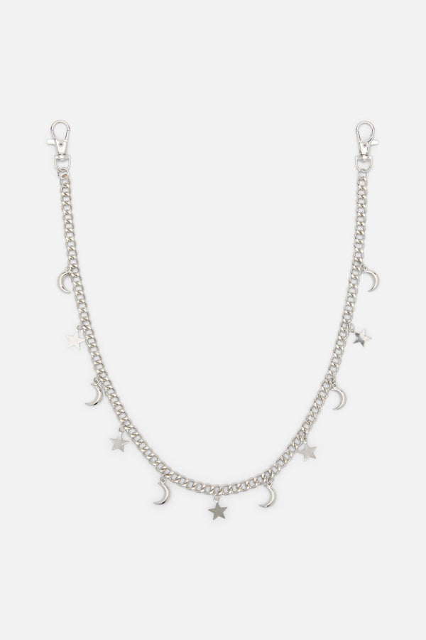 Dangerfield NZ - Stars & Moons Jean Chain - silver