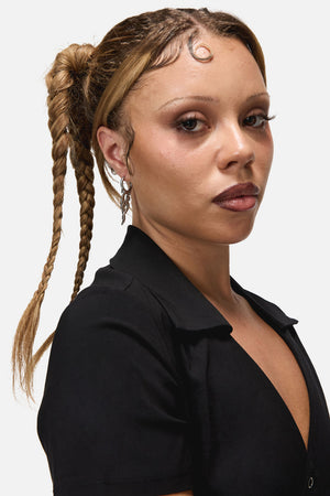 Dangerfield NZ - Flame Sleeper Earrings - silver